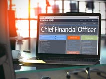Chief Financial Officer Job Vacancy. 3D. royalty free illustration Chief Financial Officer Job Vacancy. 3D. royalty free illustration