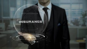 Chief lawyer presenting Insurance concept on conference. stock video Chief lawyer presenting Insurance concept on conference. stock video