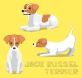 Chien Jack Russel Terrier Cartoon Vector Illustration illustration stock Chien Jack Russel Terrier Cartoon Vector Illustration illustration stock