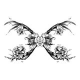 Chifres dos cervos novos em que as peônias são plantadas Ilustração Crie uma tatuagem, um símbolo da mágica místico para seu uso ilustração royalty free Chifres dos cervos novos em que as peônias são plantadas Ilustração Crie uma tatuagem, um símbolo da mágica místico para seu uso ilustração royalty free