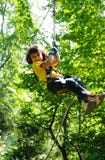 Child in adventure park Royalty Free Stock Images Child in adventure park Royalty Free Stock Images
