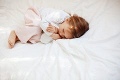 Child in bed royalty free stock photo Child in bed royalty free stock photo