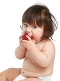 Child eating apple Royalty Free Stock Photo Child eating apple Royalty Free Stock Photo