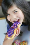 Child Eating Donut Stock Photo Child Eating Donut Stock Photo