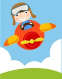 Child In Plane Royalty Free Stock Image