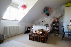 Child's Bedroom In Contemporary Family Home Royalty Free Stock Photos Child's Bedroom In Contemporary Family Home Royalty Free Stock Photos