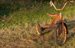 Child S Vintage Tricycle Stock Photo