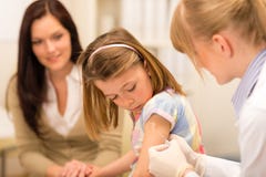 Child vaccination pediatrician apply injection