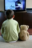 Child watching TV