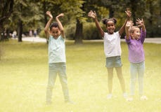 Childhood is best time of life. School friends. Stock Images Childhood is best time of life. School friends. Stock Images
