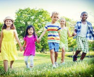 Children Park Friends Friendness Happiness Playful Concept stock photography Children Park Friends Friendness Happiness Playful Concept stock photography
