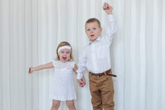 Children playing with gingerbread New Year`s Eve royalty free stock image Children playing with gingerbread New Year`s Eve royalty free stock image