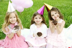Children S Birthday Party Outdoors Stock Images Children S Birthday Party Outdoors Stock Images