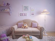 Children's classical style sofa