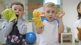 Children`s Developing A Game Room. Emotions Of Young Children During Entertaining Classes. Kids Will Have Fun Playing Stock Photography Children`s Developing A Game Room. Emotions Of Young Children During Entertaining Classes. Kids Will Have Fun Playing Stock Photography