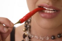 Chilli Lips Royalty Free Stock Image Chilli Lips Royalty Free Stock Image