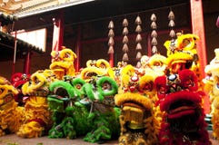 Chinees Nieuwjaar Lion Dance Chinees Nieuwjaar Lion Dance