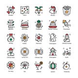 Chinees Vlak de Pictogrammenpak van Nieuwjaarvieringen royalty-vrije illustratie Chinees Vlak de Pictogrammenpak van Nieuwjaarvieringen royalty-vrije illustratie