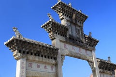 Chinese Ancient Dragon Mother Temple, Longmu Temple Stock Photos Chinese Ancient Dragon Mother Temple, Longmu Temple Stock Photos