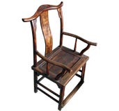 Chinese Antique Furniture Chair (isolated)