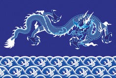 Chinese Dragon on the sea