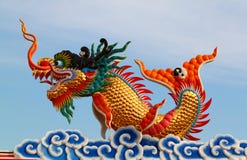 Chinese Dragon Statue Stock Images