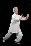 Chinese Elderly performing Tai