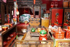 Chinese Furniture Display Royalty Free Stock Photography Chinese Furniture Display Royalty Free Stock Photography