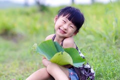 Chinese Lovely Girl Stock Photography