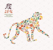 2016 chinese new year monkey china icon ape stock illustration 2016 chinese new year monkey china icon ape stock illustration