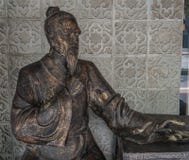 Chinese old man statue stock images Chinese old man statue stock images