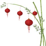 Chinese rode document lantaarns vector illustratie Chinese rode document lantaarns vector illustratie