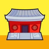 Chinese temple vector stock illustration Chinese temple vector stock illustration