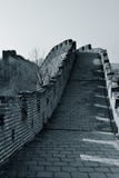 Chinesische Mauer in Schwarzweiss lizenzfreie stockfotografie Chinesische Mauer in Schwarzweiss lizenzfreie stockfotografie