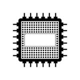 Chip lokalisierte minimale Ikone Prozessorlinie Vektorikone für Website und bewegliches minimalistic flaches Design vektor abbildung Chip lokalisierte minimale Ikone Prozessorlinie Vektorikone für Website und bewegliches minimalistic flaches Design vektor abbildung