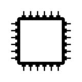 Chip lokalisierte minimale Ikone Prozessorlinie Vektorikone für Website und bewegliches minimalistic flaches Design stock abbildung Chip lokalisierte minimale Ikone Prozessorlinie Vektorikone für Website und bewegliches minimalistic flaches Design stock abbildung