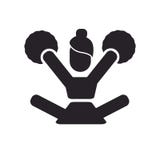 Chirliderka ikony wektoru znak i symbol odizolowywający na białym backgr royalty ilustracja Chirliderka ikony wektoru znak i symbol odizolowywający na białym backgr royalty ilustracja