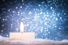 Chistmas de kaars die schittert achtergrond gloeien royalty-vrije stock foto Chistmas de kaars die schittert achtergrond gloeien royalty-vrije stock foto