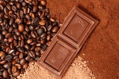 Chocolate And Coffee Royalty Free Stock Photos