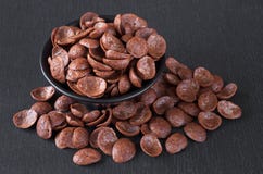 Chocolate cereals in bowl Stock Photo Chocolate cereals in bowl Stock Photo