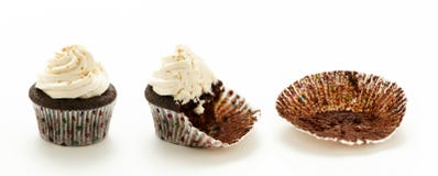Chocolate Cup Cakes Royalty Free Stock Image Chocolate Cup Cakes Royalty Free Stock Image