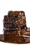 Chocolate do líquido de fluxo foto de stock Chocolate do líquido de fluxo foto de stock