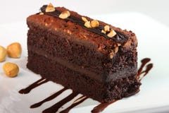 Chocolate Hazelnut Cake Royalty Free Stock Photo Chocolate Hazelnut Cake Royalty Free Stock Photo
