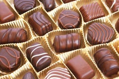 Chocolate In Box Stock Photography