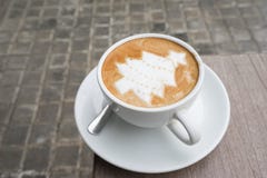 Choinki Latte sztuki kawa obraz stock Choinki Latte sztuki kawa obraz stock