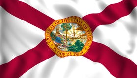 Chorągwiany Florida stanu usa symbol ilustracji Chorągwiany Florida stanu usa symbol ilustracji