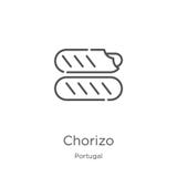 chorizo icon vector from portugal collection. Thin line chorizo outline icon vector illustration. Outline, thin line chorizo icon royalty free illustration chorizo icon vector from portugal collection. Thin line chorizo outline icon vector illustration. Outline, thin line chorizo icon royalty free illustration