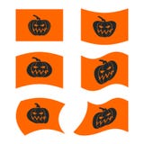 Chorągwiany Halloween Znak ustawiający dla okropnego wakacje Tradycyjny festi royalty ilustracja Chorągwiany Halloween Znak ustawiający dla okropnego wakacje Tradycyjny festi royalty ilustracja