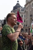 Chris Packham-Adreßlöschungs-Aufstandsprotestierender bei Oxford Circus - Foto Mike Best stockfoto Chris Packham-Adreßlöschungs-Aufstandsprotestierender bei Oxford Circus - Foto Mike Best stockfoto