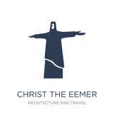 Christ the redeemer icon. Trendy flat vector Christ the redeemer royalty free illustration Christ the redeemer icon. Trendy flat vector Christ the redeemer royalty free illustration